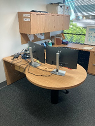[#E6-36] L-Shaped Desk, 71x41x30"