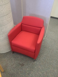 [#B12-7] Red Lounge Chair
