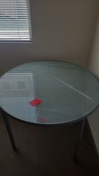[#C14-21] Table - Glass, Round