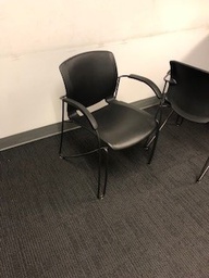 [#B4-2] Black Stacking Chairs