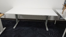 [#E10-28] Humanscale white ergo desk