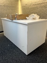 [#C5-61] White work table 60" x 36" x 36"