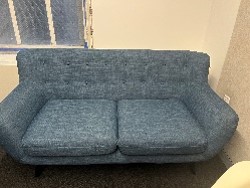 [#B6-77] Blue Love Seat