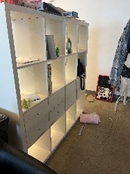 [#D4-94] White Bookcase