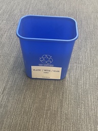 [#G3-2] Small blue recycle bin, 7gal