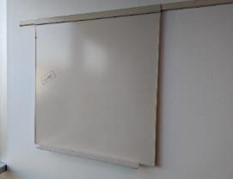 [#F5-46] Whiteboard, Rail-Mounted, White, 42" x 41" x .5"