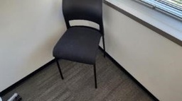 [#B8-48] Chair, Guest, Black, 20" x 20" x 32"