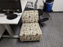 [#B12-83] Chair, Lounge, Cream, 30" x 38" x 24"