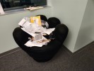 [#B12-171] Chair, Lounge, Black, 32" x 27" x 28"