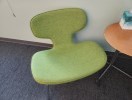 [#B12-177] Chair, Lounge, Green, 27" x 30" x 30"
