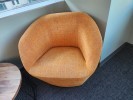 [#B12-178] Chair, Lounge, Orange, 30" x 28" x 29"