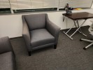 [#B12-208] Chair, Lounge, Black, 29" x 33" x 34"