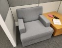 [#B12-211] Chair, Lounge, Grey, 35" x 35" x 33"