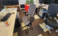 [#B13-218] Chair, Task, Grey/Black