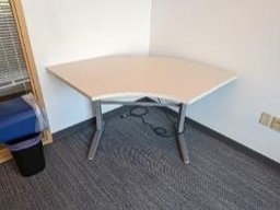 [#E1-222] Desk, Corner, White, 52" x 52"