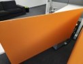 [#A6-237] Panel, Privacy, Desk-Mounted, Orange, 59" x 31"