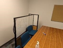 [#A8-238] Panel, Privacy, Free-Standing, Wood/White, 63" x 63" x 12"