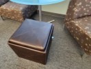 [#B11-293] Ottoman, Brown, 18" x 18" x 18"