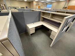 [#A4-17] Workstation with L-Shaped Desk