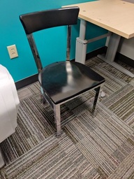 [#B4-11] Café Chairs - Silver Legs