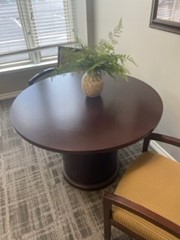 [#C5-7] wood table 42” round