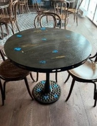 [#C1-8] Table with iron leg (80cm) | Stůl s železnou nohou (80 cm)