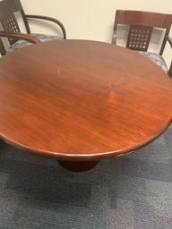 [#C5-62] round wood table 36"