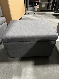 [#B11-913] Small Grey Ottoman Chair