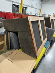 [#B6-943] Suade Greyish Brown Love Seat 