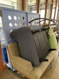 [#B12-45] Lounge Chair - blue/grey