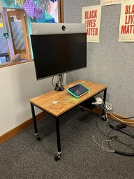 [#C11-114] Side Table - plywood/black