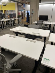 [#E10-164] Sit Stand Desk round corner (30x60)