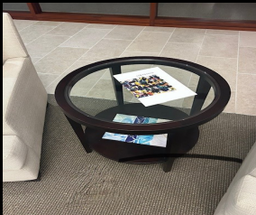 [#C4-21] Coffee Table - glass top 2