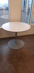 [#C1-45] White Round Lunch Table