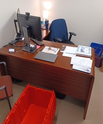 [#E6-14] Rh L-Desk 6’ X 7’