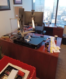 [#E7-49] Rh U-Desk 6’ X 9’
