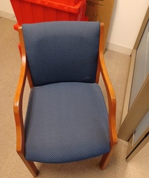 [#B8-83] Guest Blue Chair