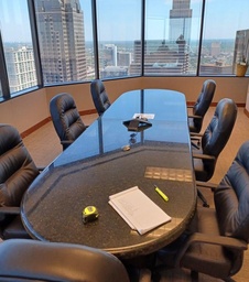 [#C6-159] Conference Table Stone 4’ X 14’