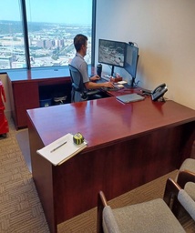 [#E7-173] Lh U-Desk 6’ X 9’