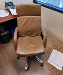 [#B13-202] Hi-Back Light Brown Chair