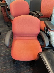[#B8-29] ORANGE UPHOLSTERED CHAIR