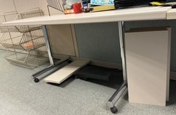 [#E1-24] Desk, white, 66x24x28"