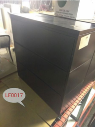 [#D8-LF0017] LATERAL FILE, 3-HIGH, 13" PULL OUT DRAWERS, 1¼ TOP, 1½BASE,  42W 18D 42H