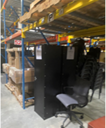 [#D17-AA016] Black metal lockers 