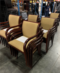 [#B5-MM007] Tan Stackable Conference Chairs