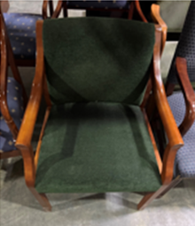 [#B8-MM037] Dark Green Chair