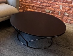[#C3-13] Black Round Coffee Table