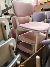 [#B4-15] Stacking Chairs (in Gray, Purple, Pink)