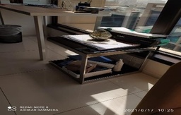 [#C4-49] Glass Coffee Table 