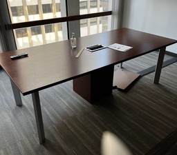 [#C7-61] Rectangular Wood Conference Table